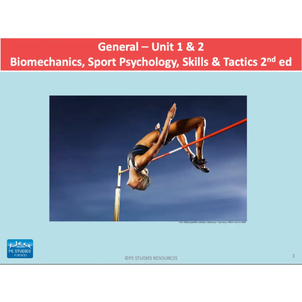 PE Studies Unit 1 & 2: Biomechanics & Sport Psychology – PE Studies ...