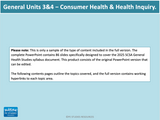 WACE General U3&4 - Consumer Health & Health Inquiry