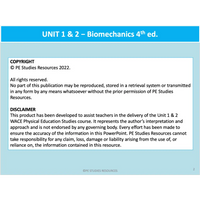 ATAR UNIT 1 & 2 - Biomechanics 4th Edition - Powerpoint