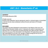 ATAR UNIT 1 & 2 - Biomechanics 4th Edition - Powerpoint