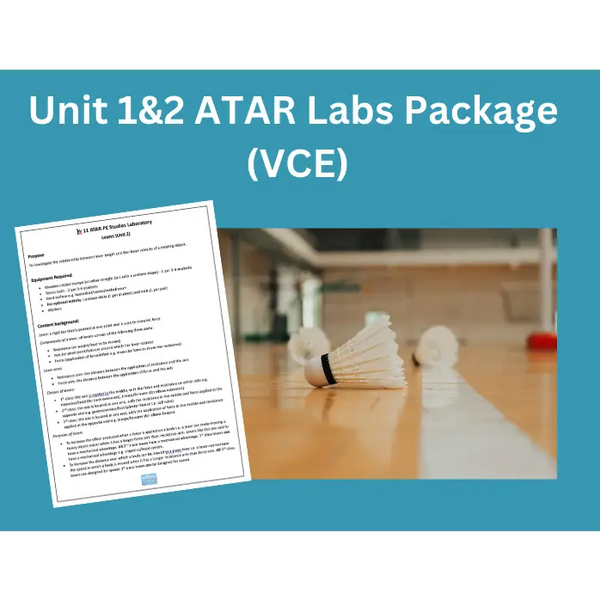 ATAR Unit 1 & 2 Lab Package (VCE) - Lab