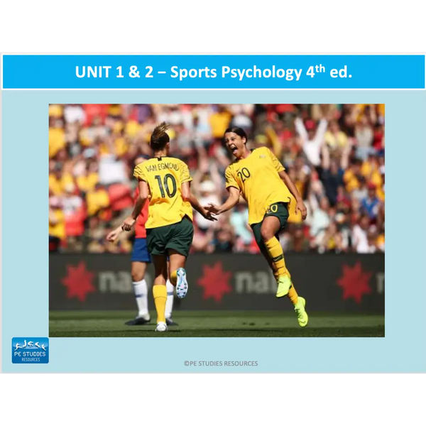 ATAR UNIT 1 & 2 - Sport Psychology 4th Edition - Powerpoint