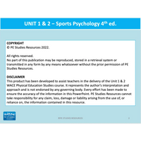 Unit 1 & 2 Psychology