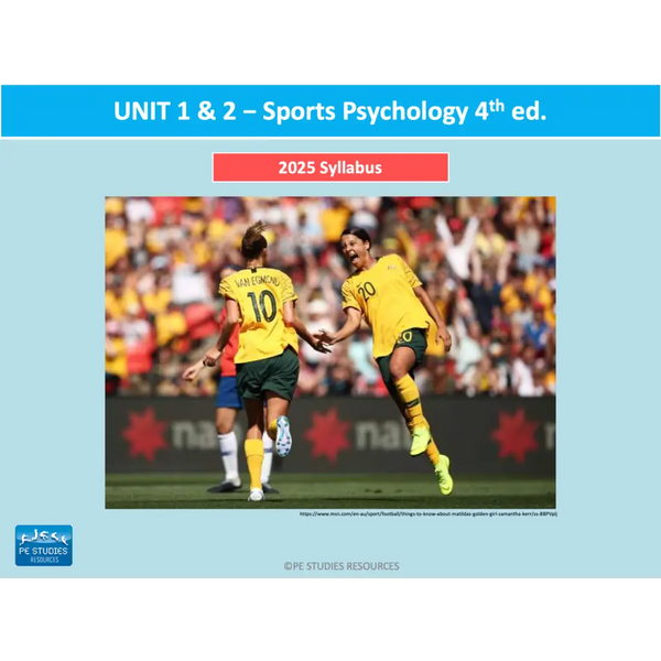 ATAR Unit 1 & 2 - Sport Psychology 4th Edition - Powerpoint