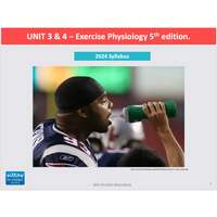 ATAR Exercise Physiology Unit 3 & 4