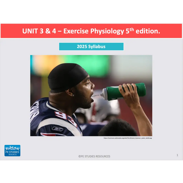 ATAR Unit 3 & 4 - Exercise Physiology 5th Edition - Powerpoint