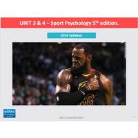 ATAR UNIT 3 & 4 - Sport Psychology 5th Edition - Powerpoint