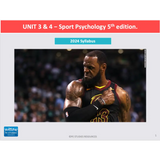 ATAR UNIT 3 & 4 - Sport Psychology 5th Edition - Powerpoint