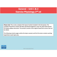 GENERAL Unit 1 & 2 - Exercise Physiology 2nd ed - Powerpoint