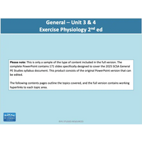 GENERAL Unit 3 & 4 - Exercise Physiology 2nd ed - Powerpoint