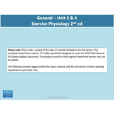 GENERAL Unit 3 & 4 - Exercise Physiology 2nd ed - Powerpoint