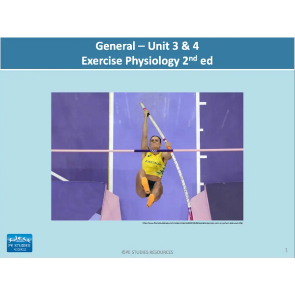GENERAL Unit 3 & 4 - Exercise Physiology 2nd ed - Powerpoint