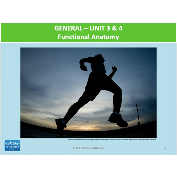 GENERAL Unit 3 & 4 - Functional Anatomy - Powerpoint
