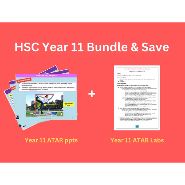 HSC Year 11 Health and Movement Science Bundle