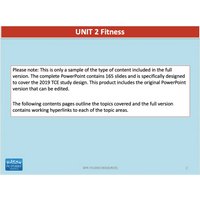 UNIT 2 SPORT SCIENCE FOUNDATION - Fitness - Powerpoint