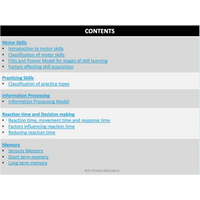 UNIT 3 SPORT SCIENCE LEVEL 3 - Skill Acquisition - Powerpoint