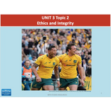 UNIT 3 Topic 2 - Ethics & Integrity - Powerpoint