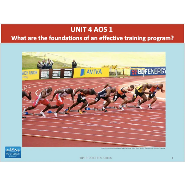 UNIT 4 AOS 1 - What are the foundations of an effective training program? - Powerpoint