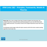 WACE ATAR U1&2 - Principles Frameworks Models - Powerpoint