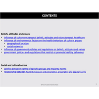 WACE ATAR U3&4 - BAV and Social & Cultural Norms - Powerpoint