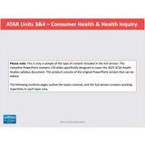 WACE ATAR U3&4 - Consumer Health & Health Inquiry - Powerpoint