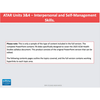 WACE ATAR U3&4 - Interpersonal & SMS - Powerpoint