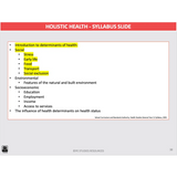 WACE General U1&2 - Holistic Health - Powerpoint