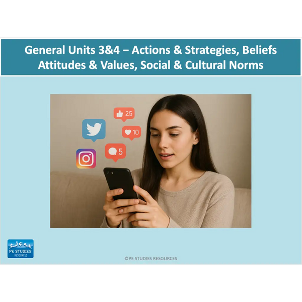 WACE General U3&4 - Actions & Strategies BAV & Social Norms - Powerpoint