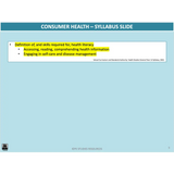 WACE General U3&4 - Consumer Health & Health Inquiry - Powerpoint