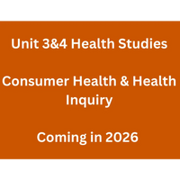 WACE General U3&4 - Consumer Health & Health Inquiry - Powerpoint