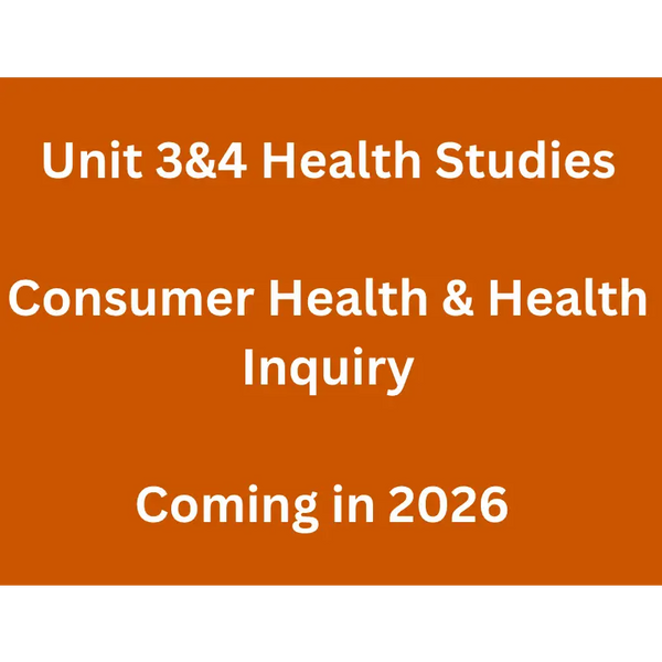 WACE General U3&4 - Consumer Health & Health Inquiry - Powerpoint