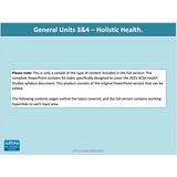 WACE General U3&4 - Holistic Health - Powerpoint