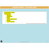 WACE General U3&4 - Holistic Health - Powerpoint